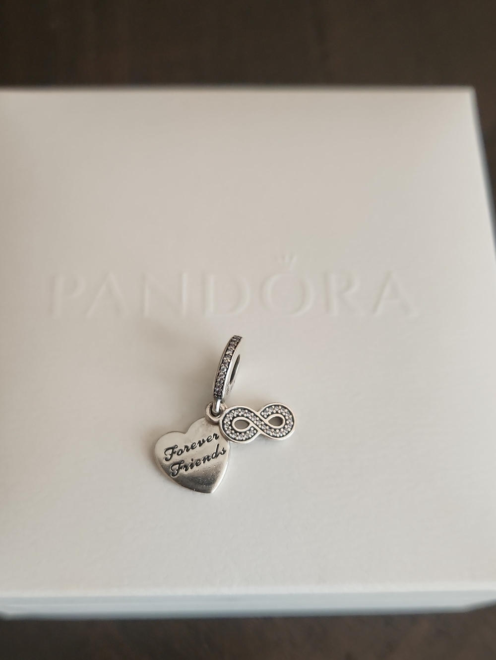 Pandora Heart & Infinity Charm 🩶💮